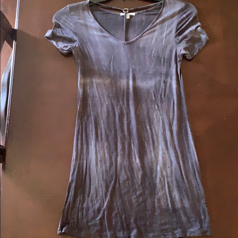 Gray Shirt Dress